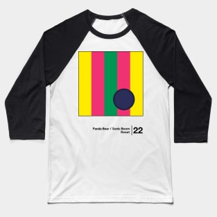 Panda Bear & Sonic Boom / Minimal Graphic Design Tribute Baseball T-Shirt